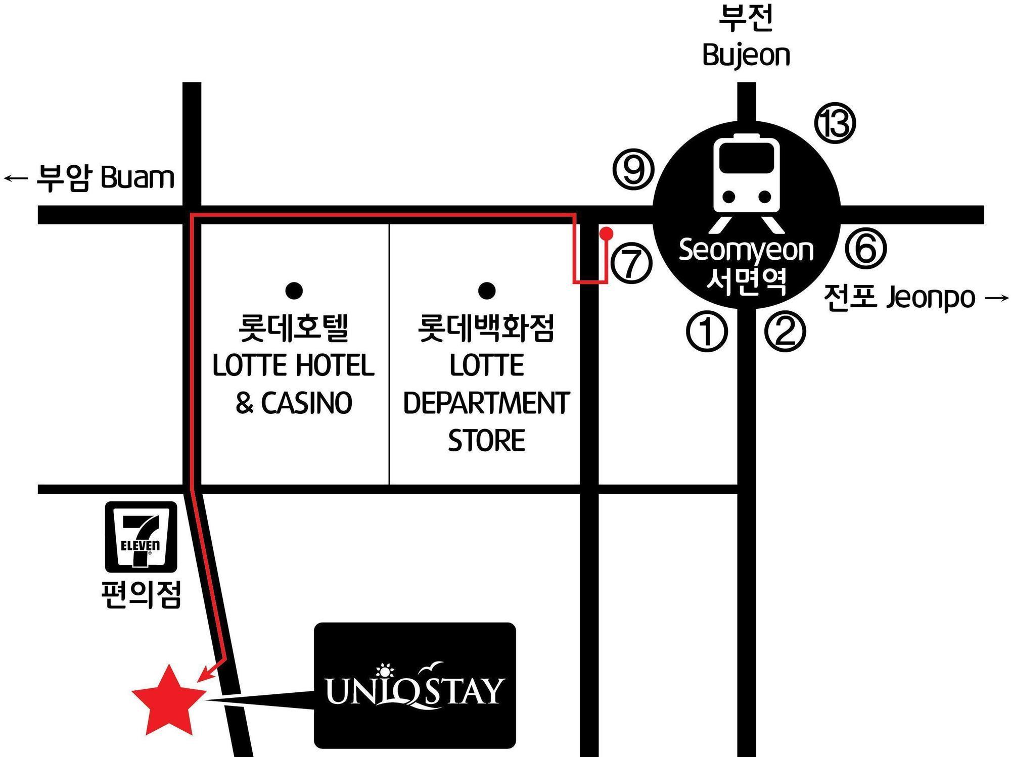 Uniqstay Busan Buitenkant foto